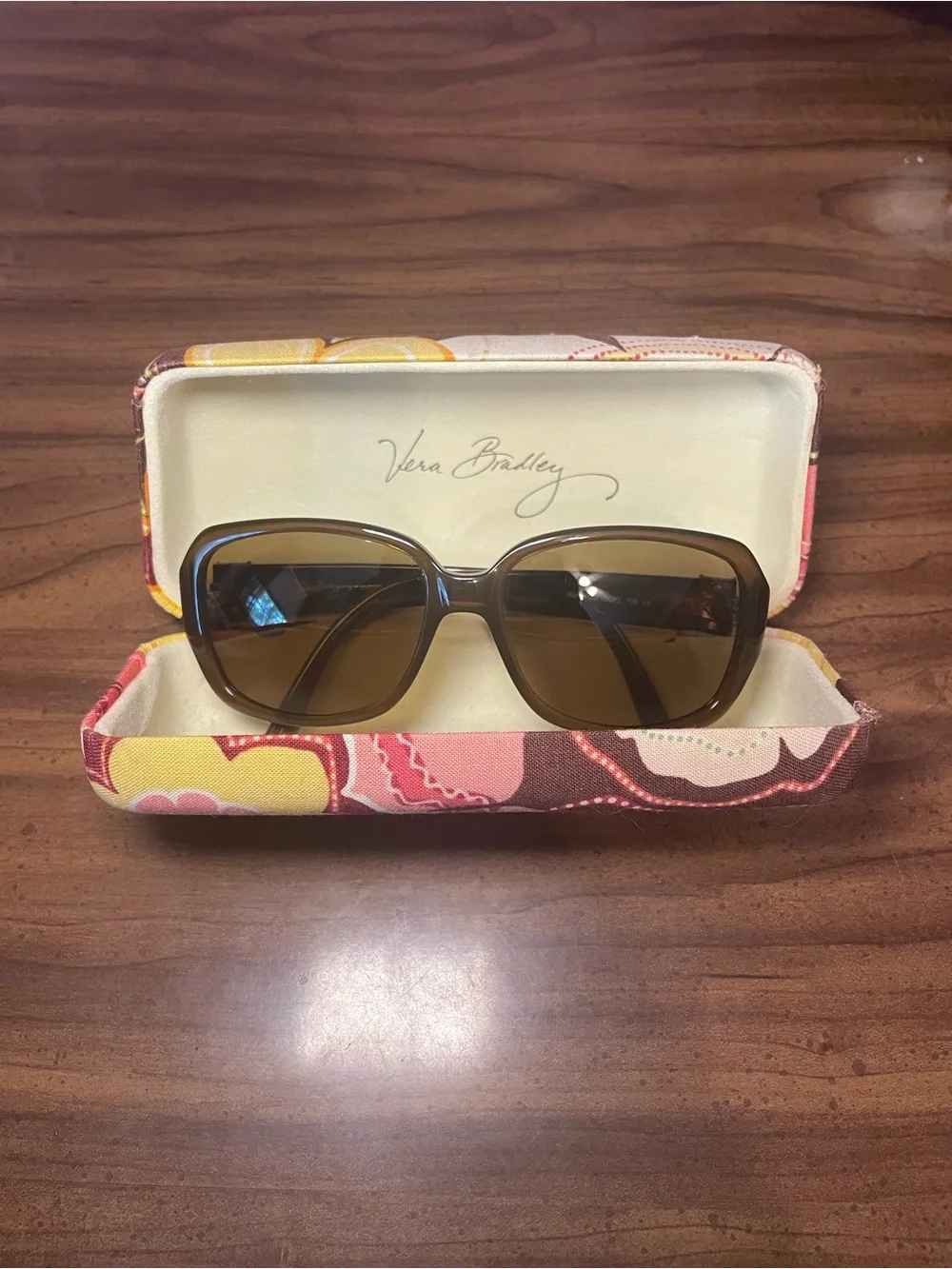 Vera Bradley Retired Buttercup Pattern Sunglasses & Case